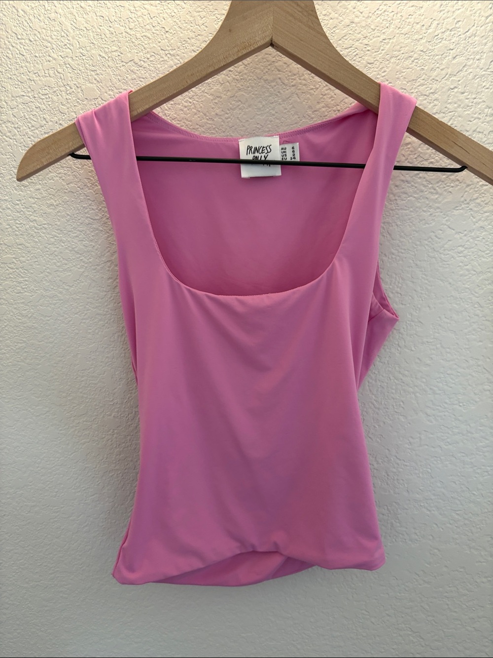 Princess Polly Bright Pink Scoop Neck Tank